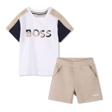 BOSS Set de short y playera para bebe multicolor